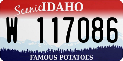 ID license plate W117086
