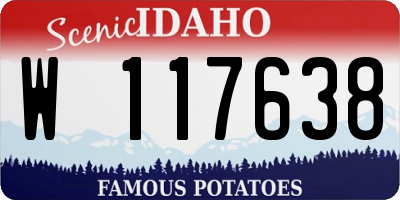 ID license plate W117638