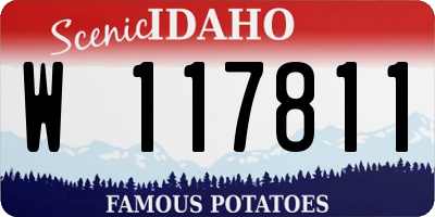 ID license plate W117811