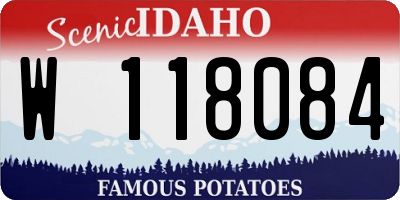 ID license plate W118084