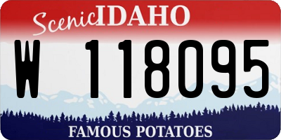 ID license plate W118095