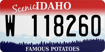 ID license plate W118260