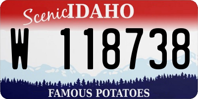 ID license plate W118738