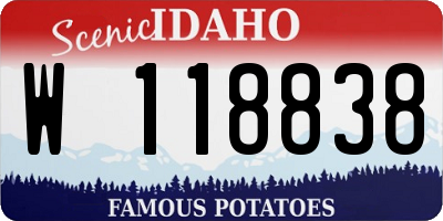 ID license plate W118838