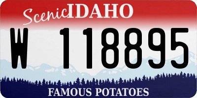 ID license plate W118895