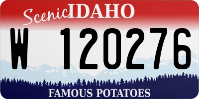 ID license plate W120276