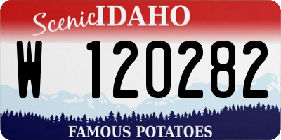 ID license plate W120282