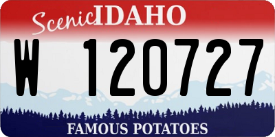 ID license plate W120727