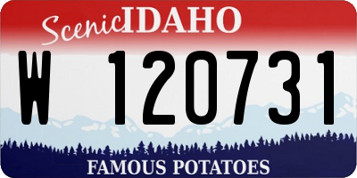 ID license plate W120731