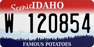 ID license plate W120854