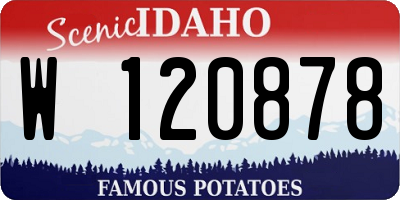 ID license plate W120878