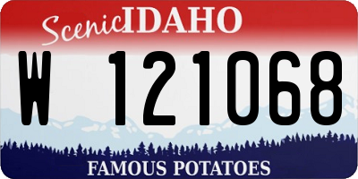 ID license plate W121068