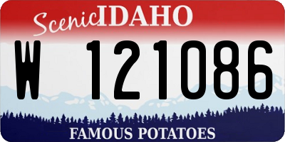 ID license plate W121086