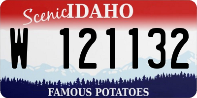 ID license plate W121132