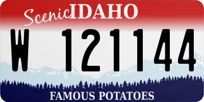 ID license plate W121144