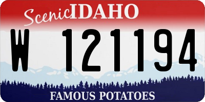 ID license plate W121194