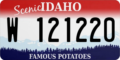 ID license plate W121220