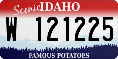 ID license plate W121225