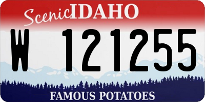 ID license plate W121255