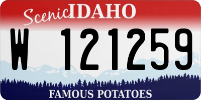 ID license plate W121259