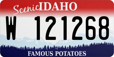 ID license plate W121268