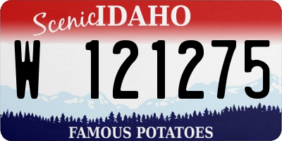 ID license plate W121275