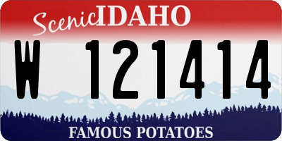 ID license plate W121414