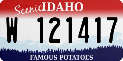 ID license plate W121417
