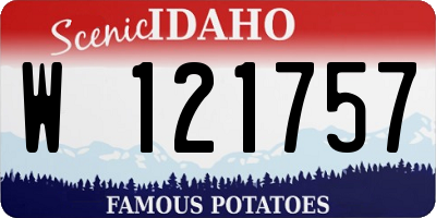 ID license plate W121757