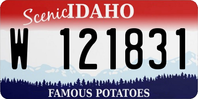 ID license plate W121831