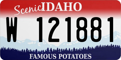 ID license plate W121881