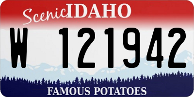 ID license plate W121942
