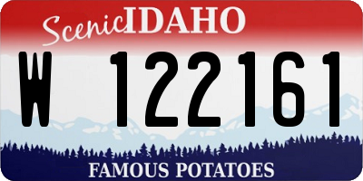 ID license plate W122161