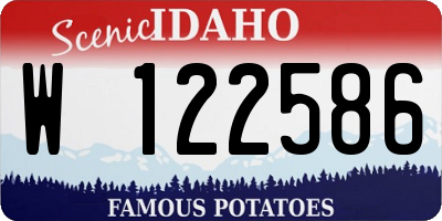 ID license plate W122586