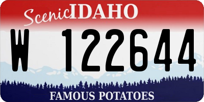 ID license plate W122644