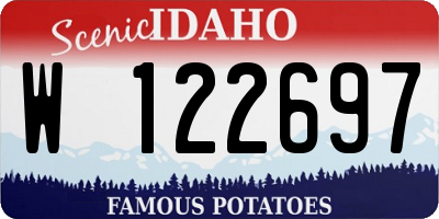 ID license plate W122697