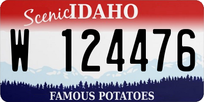 ID license plate W124476
