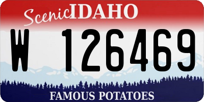 ID license plate W126469