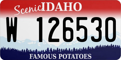ID license plate W126530