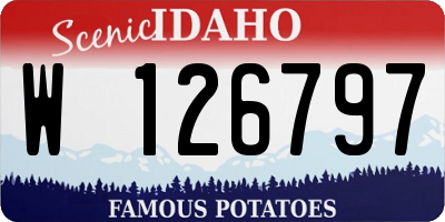 ID license plate W126797