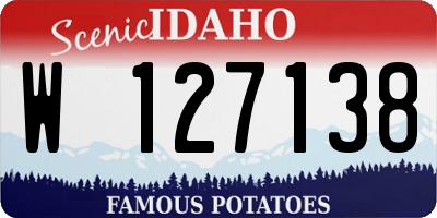 ID license plate W127138
