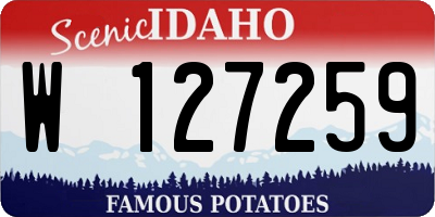 ID license plate W127259