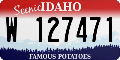 ID license plate W127471