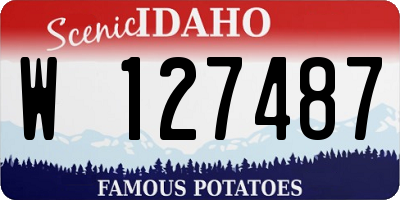 ID license plate W127487