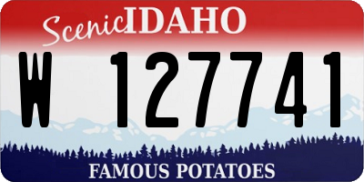 ID license plate W127741
