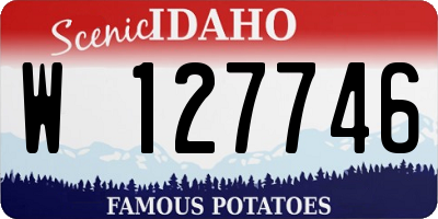 ID license plate W127746
