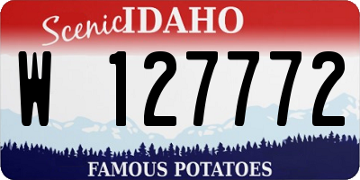 ID license plate W127772
