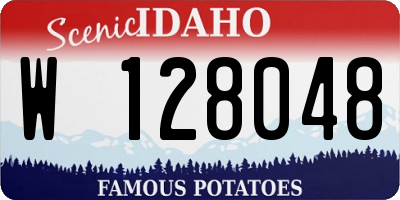 ID license plate W128048