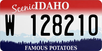 ID license plate W128210