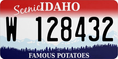 ID license plate W128432